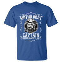Motor Boat Captain T Shirt Funny Boating Pontoon Party Motor Boatin Lake Life