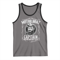 Motor Boat Captain Tank Top Funny Boating Pontoon Party Motor Boatin Lake Life