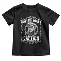 Motor Boat Captain Toddler T Shirt Funny Boating Pontoon Party Motor Boatin Lake Life
