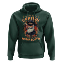 Funny Motor Boat Captain Hoodie Pontoon SOB Motor Boating Vintage