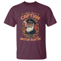 Funny Motor Boat Captain T Shirt Pontoon SOB Motor Boating Vintage