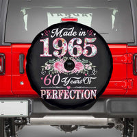 Happy 60th Birthday Floral Spare Tire Cover Made In 1965 60 Years of Perfection TS02
