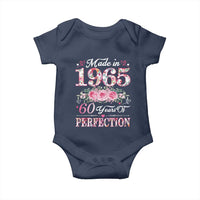Happy 60th Birthday Floral T Shirt Made In 1965 60 Years of Perfection TS02