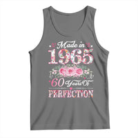 Happy 60th Birthday Floral Tank Top Made In 1965 60 Years of Perfection TS02
