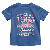 Happy 60th Birthday Floral T Shirt For Women Made In 1965 60 Years of Perfection TS02