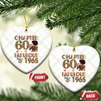 Chapter 60 Fabulous Leopard Ceramic Ornament Since 1965 60Th Birthday Gift For Women - Wonder Print Shop