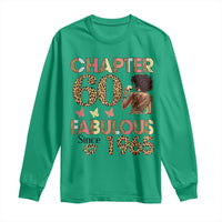 Chapter 60 Fabulous Leopard Long Sleeve Shirt Since 1965 60Th Birthday Gift For Women