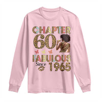 Chapter 60 Fabulous Leopard Long Sleeve Shirt Since 1965 60Th Birthday Gift For Women