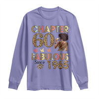 Chapter 60 Fabulous Leopard Long Sleeve Shirt Since 1965 60Th Birthday Gift For Women
