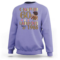Chapter 60 Fabulous Leopard Sweatshirt Since 1965 60Th Birthday Gift For Women