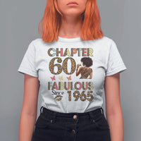 Chapter 60 Fabulous Leopard T Shirt For Women Since 1965 60Th Birthday Gift For Women