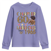 Chapter 60 Fabulous Leopard Youth Sweatshirt Since 1965 60Th Birthday Gift For Women