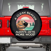Funny Beaver Joke Spare Tire Cover A Clean Beaver Always Gets More Wood Adult Humor