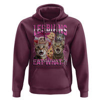 Lesbians Eat What Hoodie Funny LGBTQ+ Pride Cats Meme Feline Lover Bootleg
