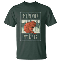My Beaver My Rules T Shirt Funny Beaver Outdoor Nature Lover
