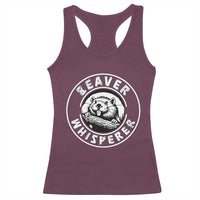 Beaver Whisperer Racerback Tank Top Funny Wildlife Lover Nature Humor