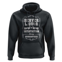 Funny Beaver Liquor Hoodie Adult Drinking Humor Pun Vintage