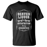 Funny Beaver Liquor T Shirt Adult Drinking Humor Pun Vintage