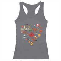 Canada Pride Racerback Tank Top Canadian Flag Maple Leaf
