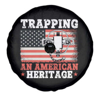 Trapping American Heritage Spare Tire Cover Patriotic Trap Hunting Trapper