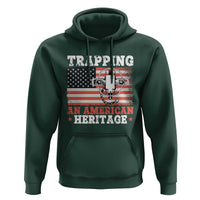 Trapping American Heritage Hoodie Patriotic Trap Hunting Trapper