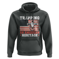Trapping American Heritage Hoodie Patriotic Trap Hunting Trapper