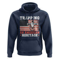Trapping American Heritage Hoodie Patriotic Trap Hunting Trapper
