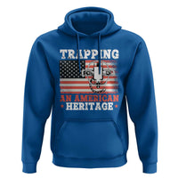 Trapping American Heritage Hoodie Patriotic Trap Hunting Trapper