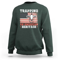 Trapping American Heritage Sweatshirt Patriotic Trap Hunting Trapper