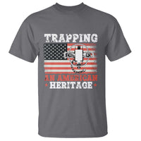 Trapping American Heritage T Shirt Patriotic Trap Hunting Trapper