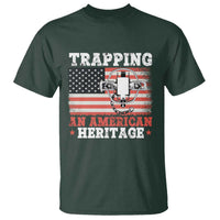 Trapping American Heritage T Shirt Patriotic Trap Hunting Trapper