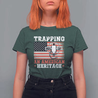 Trapping American Heritage T Shirt For Women Patriotic Trap Hunting Trapper