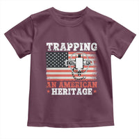 Trapping American Heritage Toddler T Shirt Patriotic Trap Hunting Trapper
