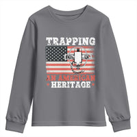 Trapping American Heritage Youth Sweatshirt Patriotic Trap Hunting Trapper