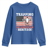 Trapping American Heritage Youth Sweatshirt Patriotic Trap Hunting Trapper