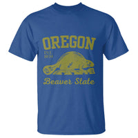 Beaver State Oregon T Shirt Est 1859 Vintage Flag