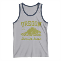 Beaver State Oregon Tank Top Est 1859 Vintage Flag