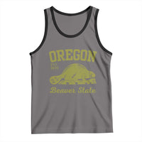 Beaver State Oregon Tank Top Est 1859 Vintage Flag