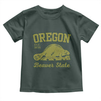 Beaver State Oregon Toddler T Shirt Est 1859 Vintage Flag