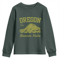 Beaver State Oregon Youth Sweatshirt Est 1859 Vintage Flag