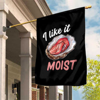 I Like It Moist Oyster Funny Offensive Garden Flag Inappropriate Adult Humor - Wonder Print Shop