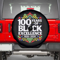 100 Years of Black Excellence 1926 2026 Spare Tire Cover African Tribal Pattern Heritage Celebrating Black History