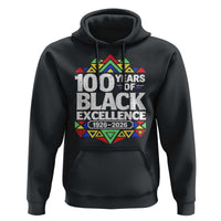100 Years of Black Excellence 1926 2026 Hoodie African Tribal Pattern Heritage Celebrating Black History