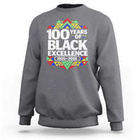 100 Years of Black Excellence 1926 2026 Sweatshirt African Tribal Pattern Heritage Celebrating Black History