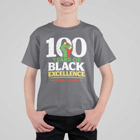 100 Years of Black Excellence 1926 2026 T Shirt For Kid Pan-African Raised Fist Pride Honoring Black History Legacy