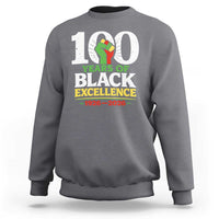100 Years of Black Excellence 1926 2026 Sweatshirt Pan-African Raised Fist Pride Honoring Black History Legacy