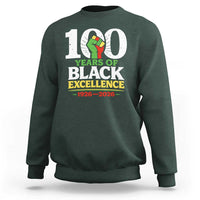 100 Years of Black Excellence 1926 2026 Sweatshirt Pan-African Raised Fist Pride Honoring Black History Legacy