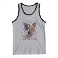 Gothic Skeleton Roses Tank Top In My Next Life I Want To Be The Karma Fairy Pink