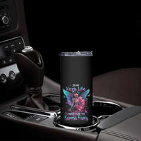 Gothic Skeleton Roses Skinny Tumbler In My Next Life I Want To Be The Karma Fairy