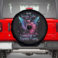 Fairy Skeleton Spare Tire Cover In My Next Life I Want To Be The Karma Colorful Rose Angel Skull